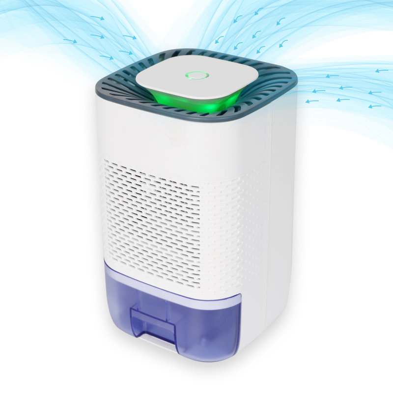 Techko 800ml Room Dehumidifier for Basement Closet Bathroom Moisture Removal Mold Mildew Prevention Auto Shut Off
